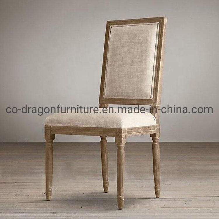 Fashion Light Luxury Solid Wood Dining Chair Furniture with Fabric