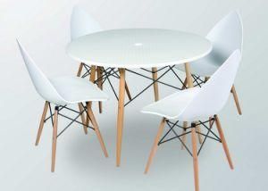 White Round Cafe Hotel Restaurant ABS Dining Table (JF-T02)
