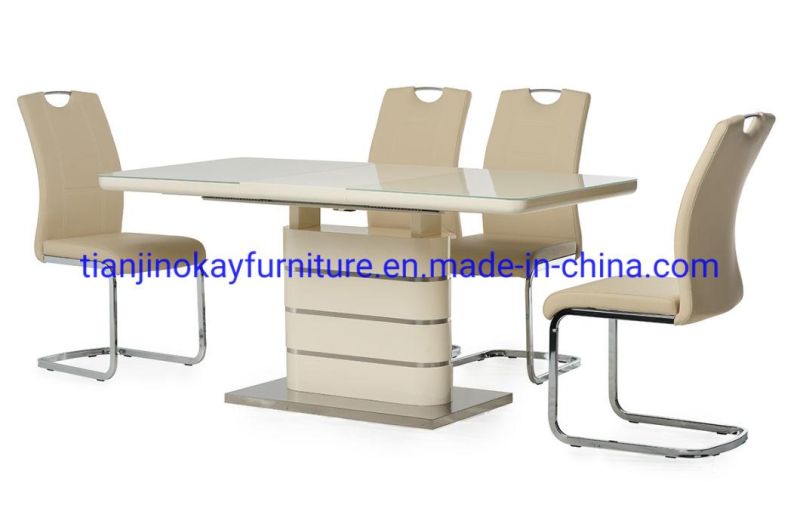 Wholesale Cheap Modern Simple Design 6 Seater Wooden Extendable Dining Tables