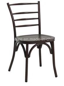 657D-H45-St Wooden Finish Metal Versailles Dining Chair