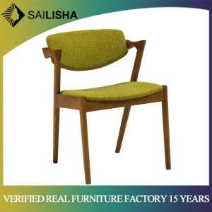 Solid Wooden Modern Fabric Upholstered Chair Single Sofa Armless Chair Living Room Bedroom Furniture