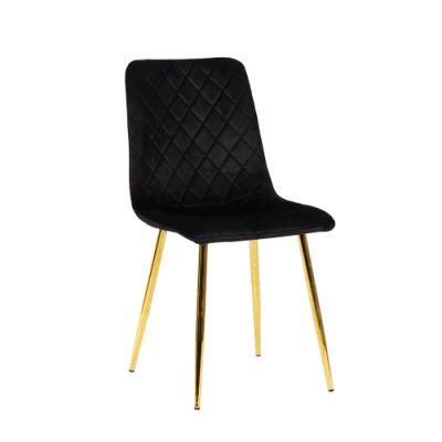 Luxury Nordic Custom Colorful Fabric Modern Velvet Dining Chairs for Dinning Room Home Furniture Restaurant