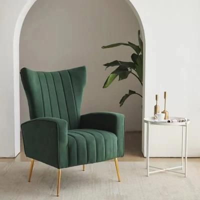Modern Leisure Chair Design Relaxing Sofa Chair Velvet Accent Chairs