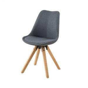 Contemporary Fashion Upholstered Wooden Legs Black Lacquer Legs Dining Room Outdoor Dining Chair