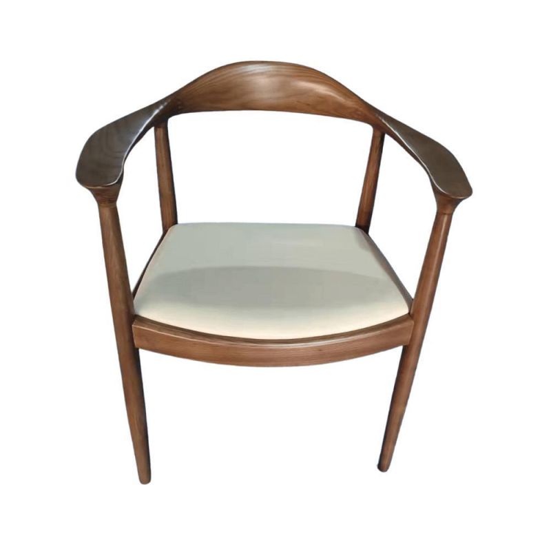 Classic Chinese Style Hand Made Soft Cushion Solid Wooden Hotel Lobby Restaurant Dining Chair