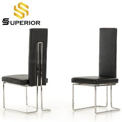 Home and Hotel Commercial Comfortable Furniture Black PU Leather Chair