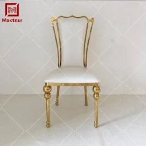 Stackable High Back Stainless Steel Dining Chairs Catering Event