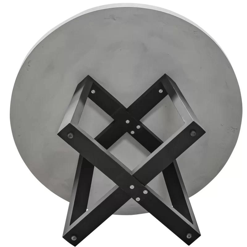 Wholesale Artificial Marble Top Steel Frame Dining Table Artificial Marble Stone Fast Food Restaurant Furniture Round Artificial Marble Hot Pot Dining Table