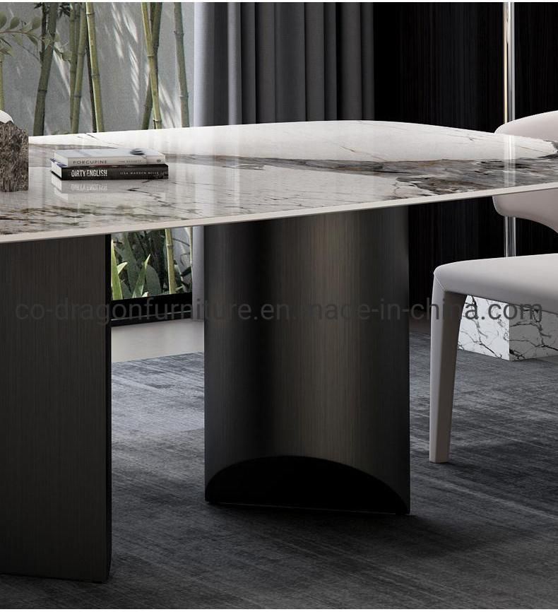 Modern Home Furniture Steel Dining Table for Family Party