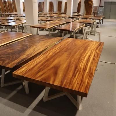Solid Walnut Wood Resin River Beach Home Use Dining Table/Office Desk Top
