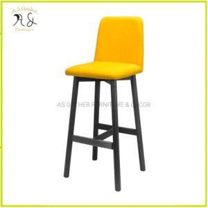 Light Luxury Nordic Stylish High Backrest Upholstery High Bar Chair Stool