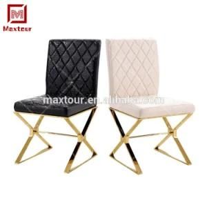Classic Golden Stainless Steel Banquet Dining Chair on Sale