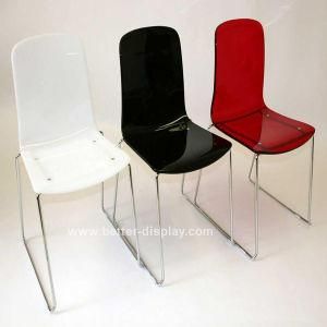 Custom Acrylic Dining Chair with Metal Leg (BTR-Q3002)