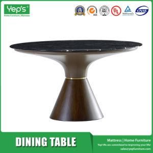 1.5m 1.38m Round Shape Marble Dining Table