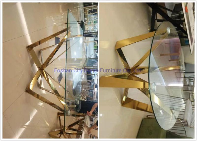 Popular Design Dining Table Stainless Steel Base