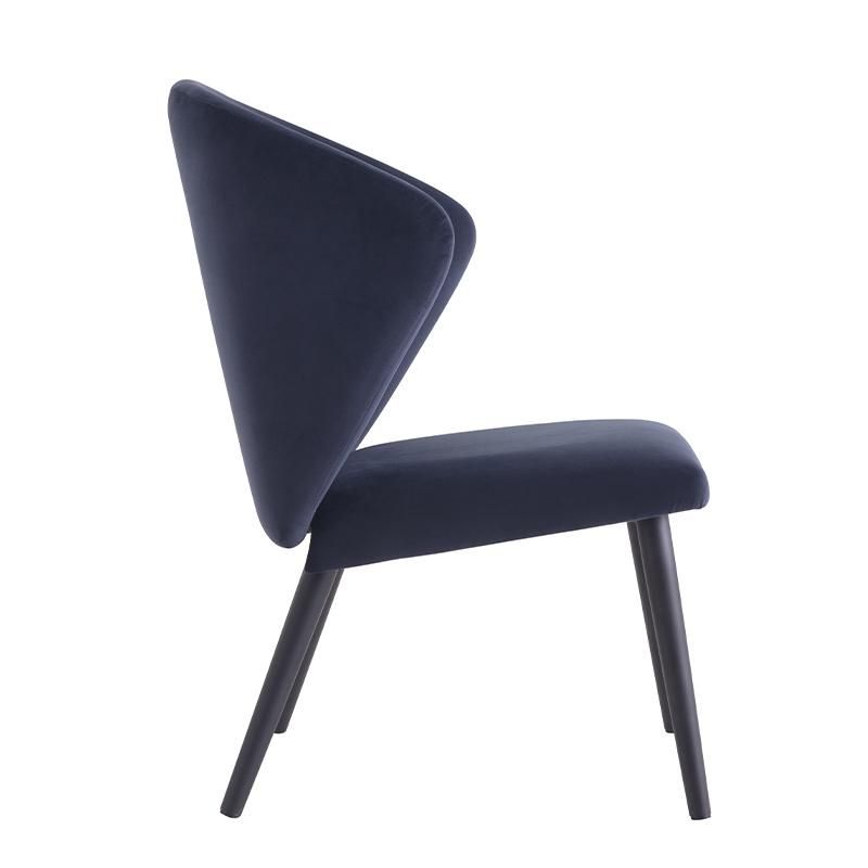 Hot Sale Metal Leg Chair Comfortable Fabric Dining Chair Wholesale Armless Chair Home Furniture Leisure Chair