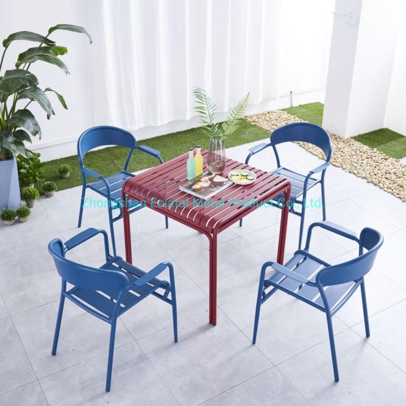 Wholesale 62X57X82cm Metal Dining Room Arm Chairs Restaurant Chairs