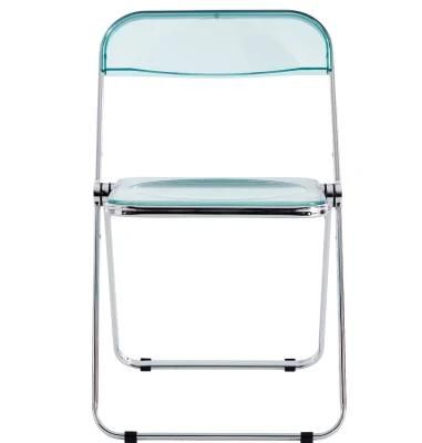 Hot Sales Transparent Wedding Use Plastic Folding Chair