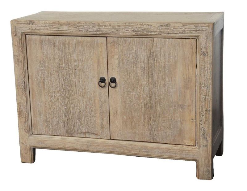 Kvj-Ca02 Rclaimed Wood Vintage French Storage Console Cabinet