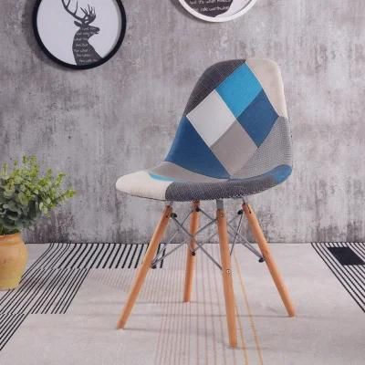 Modern Design Cheap Home Furniture Dining Room Chairs Nordic Dsw Patchwork Fabric Chair