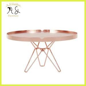 Modern Brass Metal Small Coffee Table for Outdoor Use