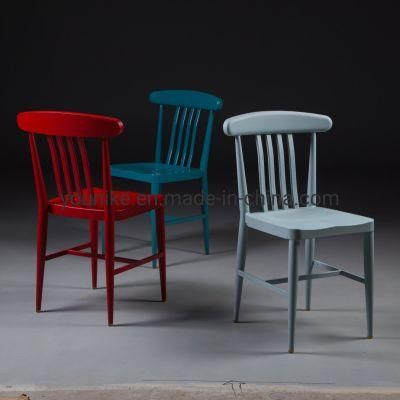 Dining Tolix Restaurant Vintage Metal Navy Chair Red