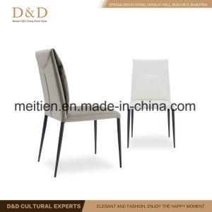 Home Furniture Dining Chair with Iron Paint Finish Feet