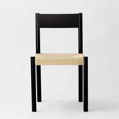 Kvj-6030 New Design Restaurant Black Wooden Dining Chair