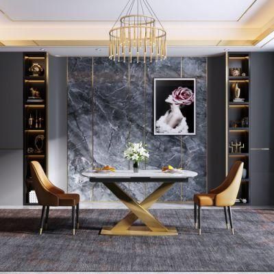 Modern Home Restaurant Furniture Carbon Tool Steel Leg Frame Kitchen Table Dining Set