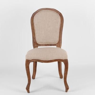 Kvj-7150 Fabric Seat Dining Room Antique Louis Xi Chair