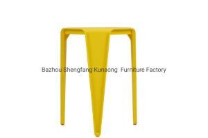 Modern PP Plastic Thicken Multicolor Stackable Stool