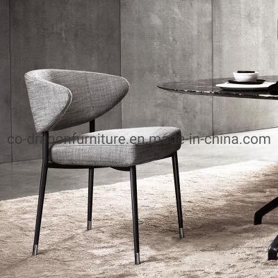 Modern Home Furniture Metal Legs Dining Chair with Fabric