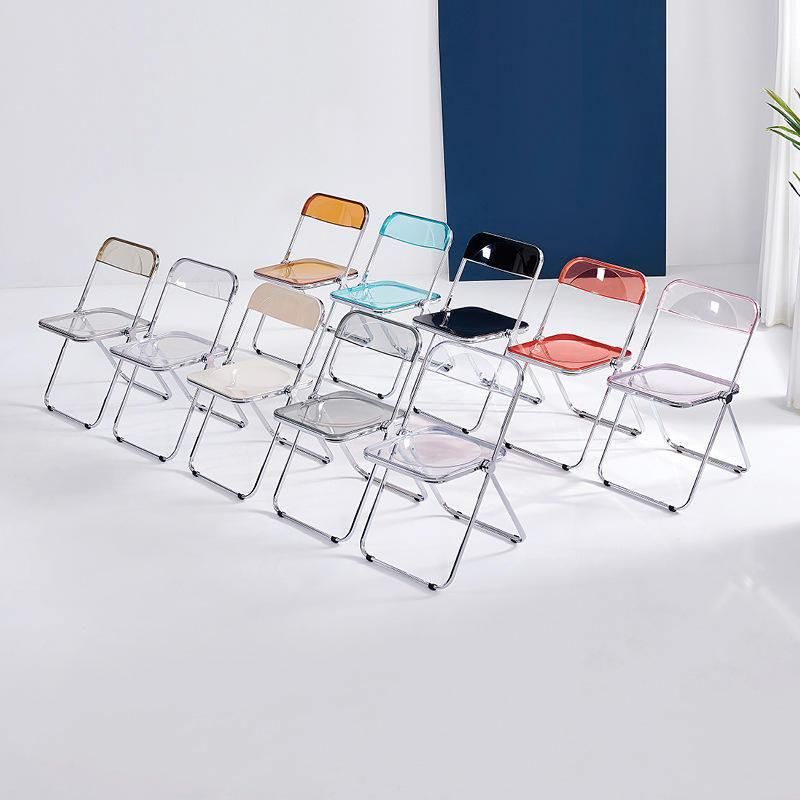 New Fashion Metal Frame Office Chair Without Armrest Smart Metal Chair