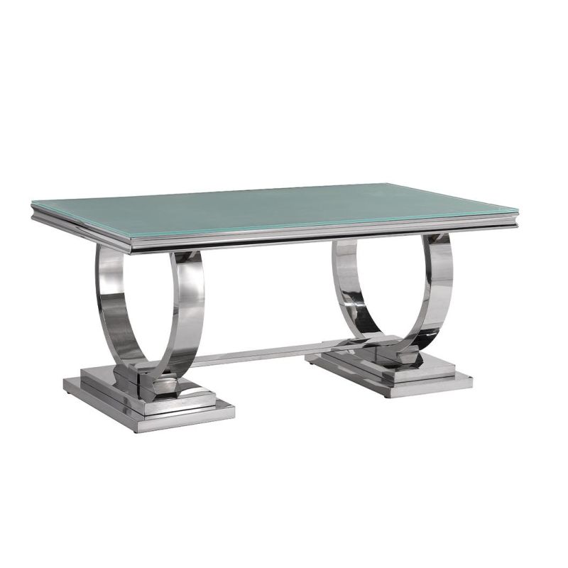 Wholesale Modern Design Luxury Home Furniture Marble Stainless Steel Dining Table