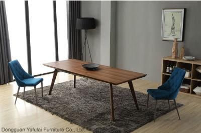 Classic Modern Extension MDF Wood Dining Table Set Furniture