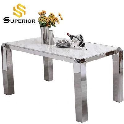 Wholesale White Marble Contemporary Dining Room Set Table