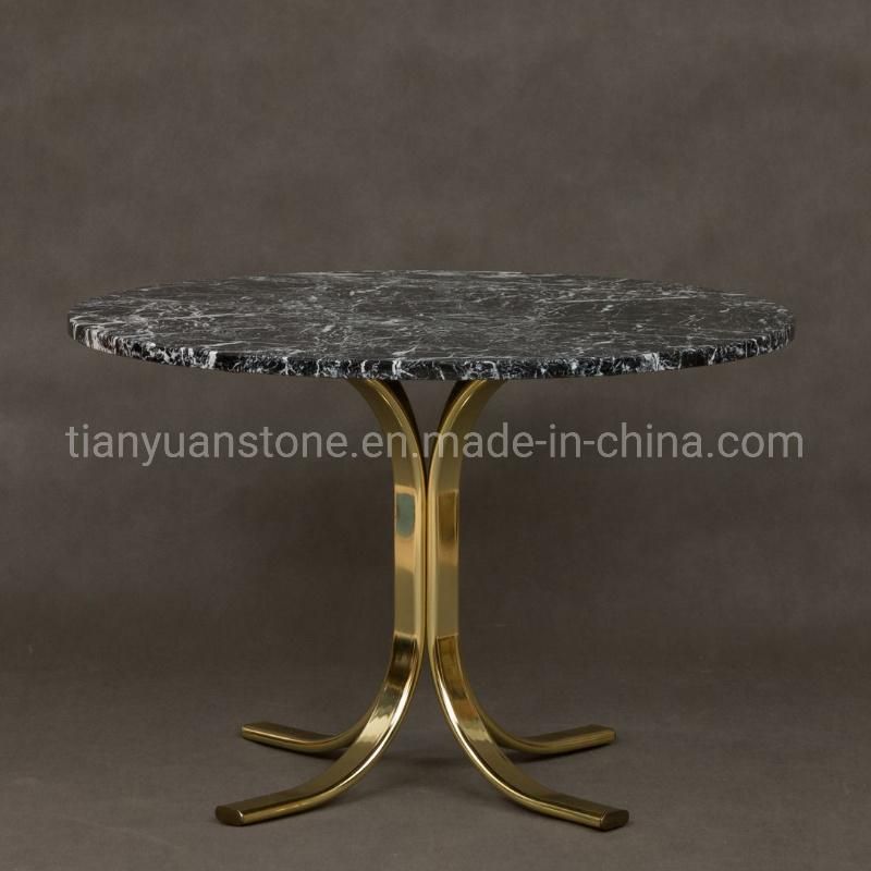 Dinner Table Set Dining Room Furniture Marble Round Dining Table Set 4 Chairs