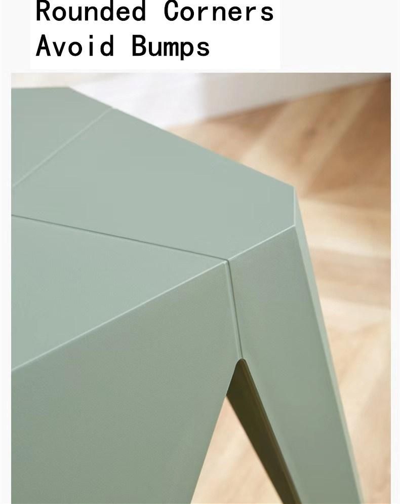 Modern Stylish Colordul Home Stackable Plastic Square Dining Chair