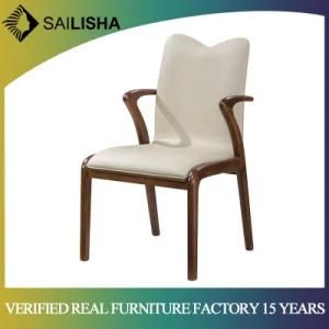 High Quality Modern Solid Wooden Leather Dining Chair for Home or Hotel