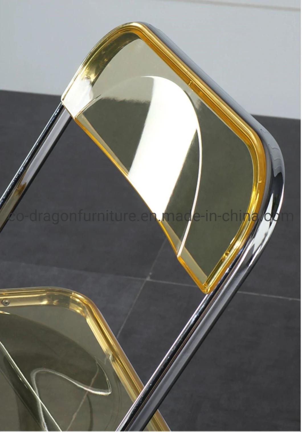 Hot Sales Metal Plastic Folding Dining Chair for Wedding Furniture