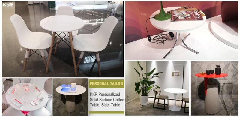 Acrylic Solid Surface Corian White Dining Room Furniture for Sale