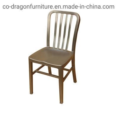 Fashion Wholesale Market Gold Steel Dining Chair for Banquet Furniture