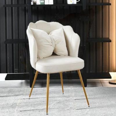 French Sofa Chair Metal Frame Upholstered Seats Fabric Chair