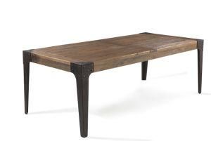 Vintage Style Recycled Elm Wood Table 2.2m