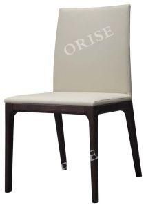 Newest Design Home Furniture Wooden Leather High Back Dining Chair