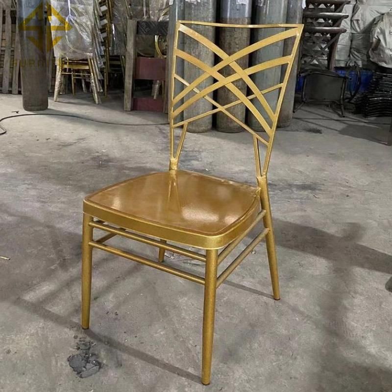 Luxury Furniture Classic Diamond Back Chiavari Chair Steel Contemporary and Comfortable Feel Chair