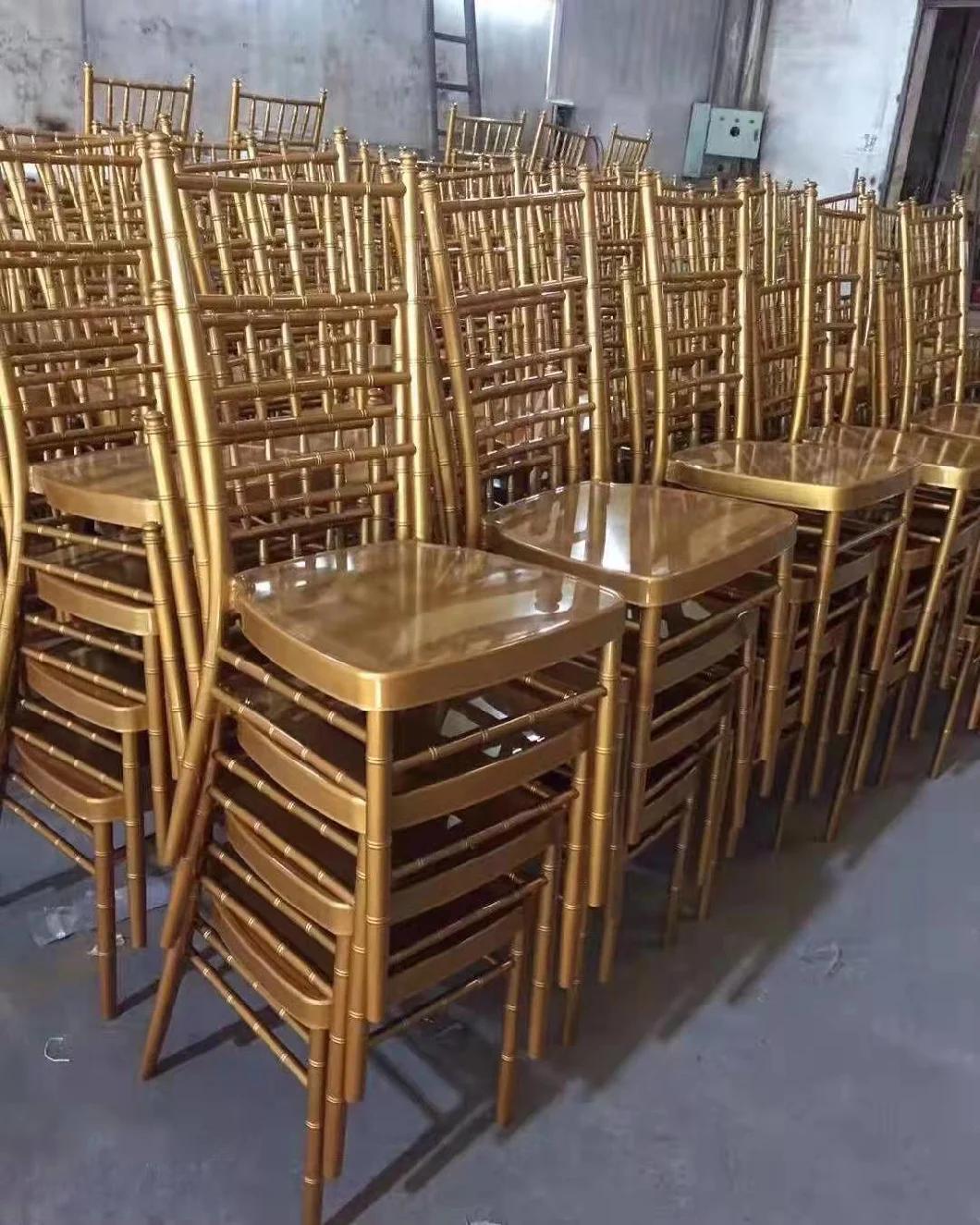 Chair Wholesale PP Resin Chiavari Chair Tiffany Chairs for Wedding and Event Dining