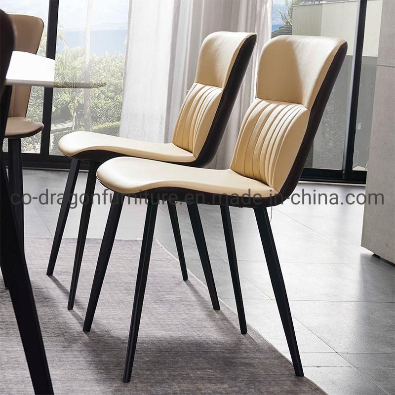 Modern Fashion Wholesale Metal Leather Dining Chair for Dining Furniture