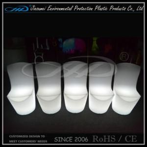 Rotational Molding Plastic LED Furniture with Illuminated Lighting