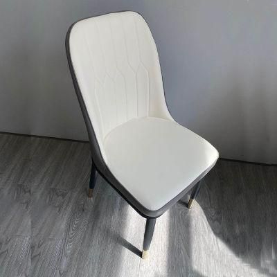 Wholesale Rectangle PU Leather Chair with Texture for Kitchen Room